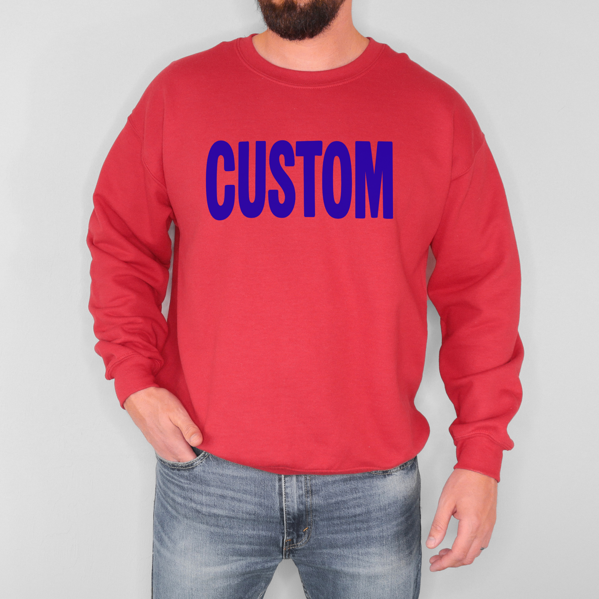 Custom Text Sweatshirt – Personalized Crewneck