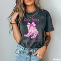 Cute Boots, Bad Decisions T-Shirt | Pink Cowboy Boots Graphic