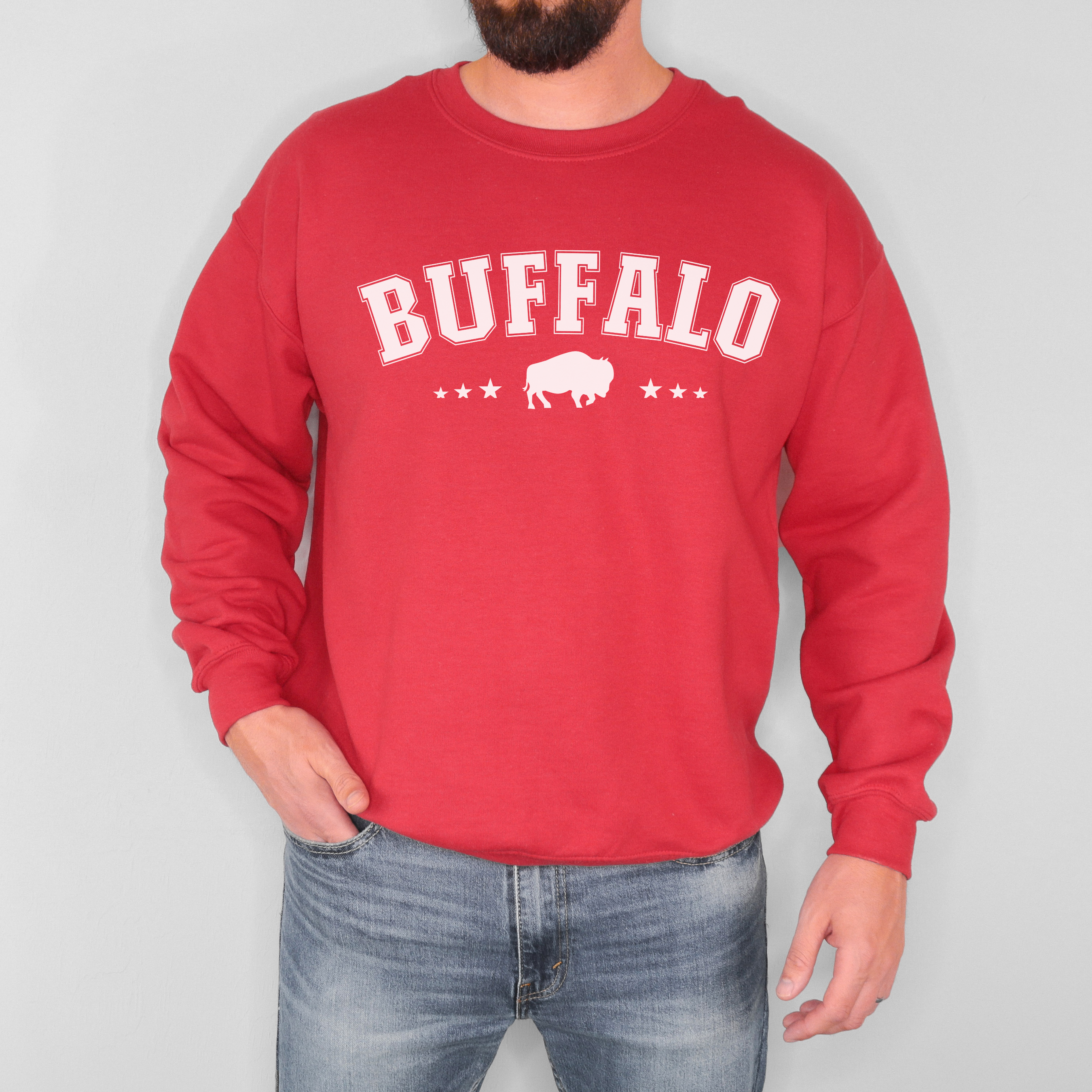 Buffalo Varsity Crewneck, Western New York Sweatshirt, Vintage Collegiate Style