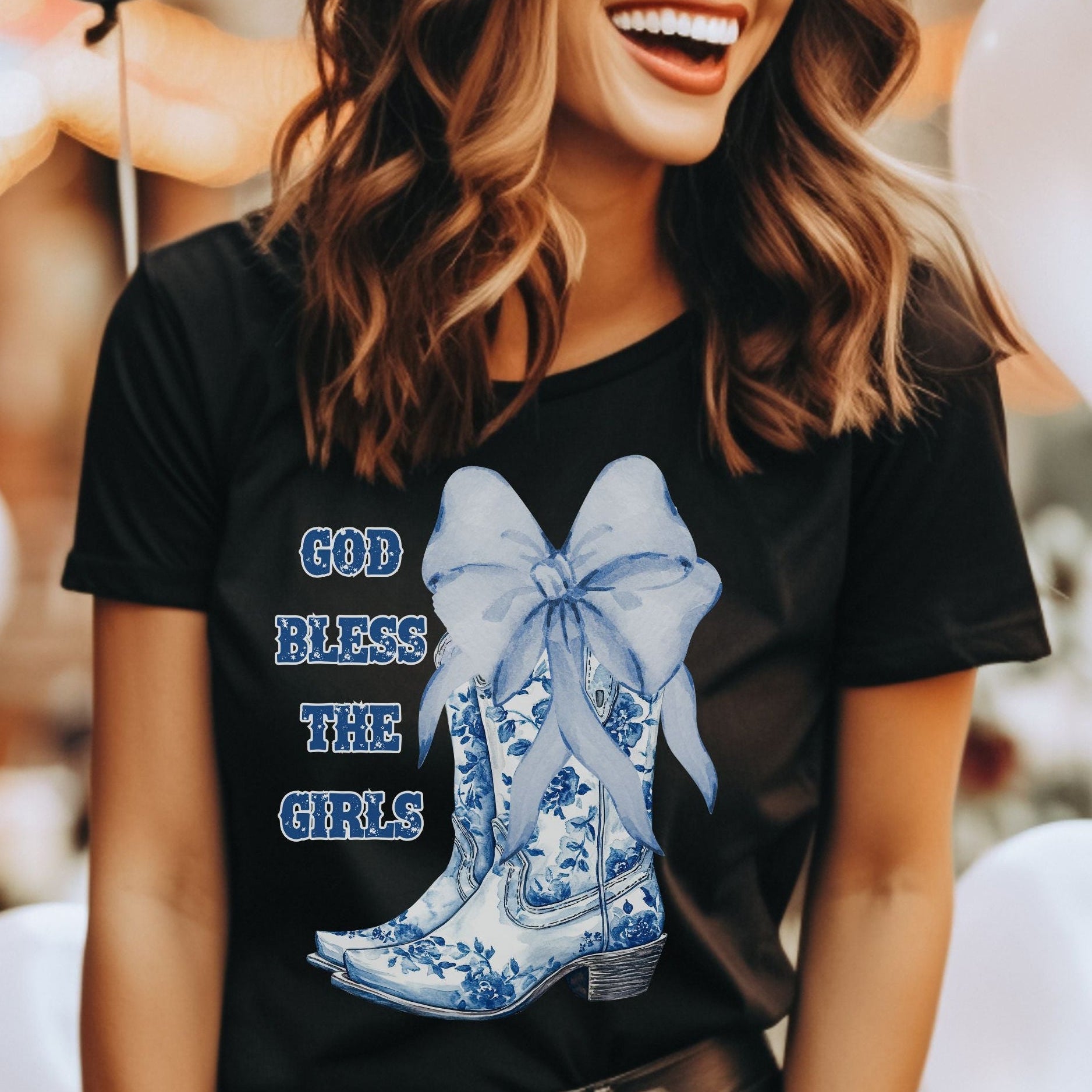 God Bless the Girls Tee | Cute Country Graphic Shirt