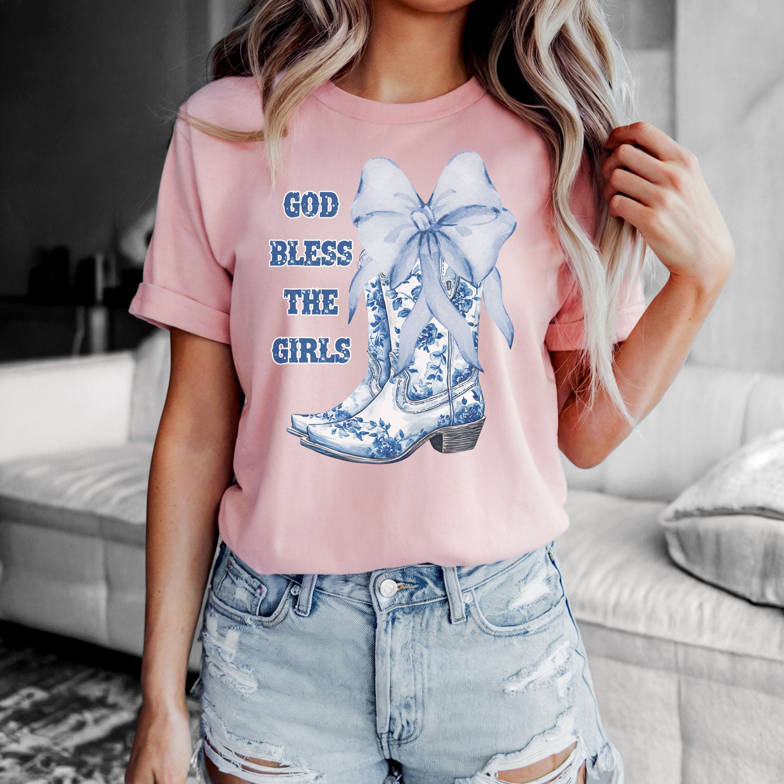 God Bless the Girls Tee | Cute Country Graphic Shirt