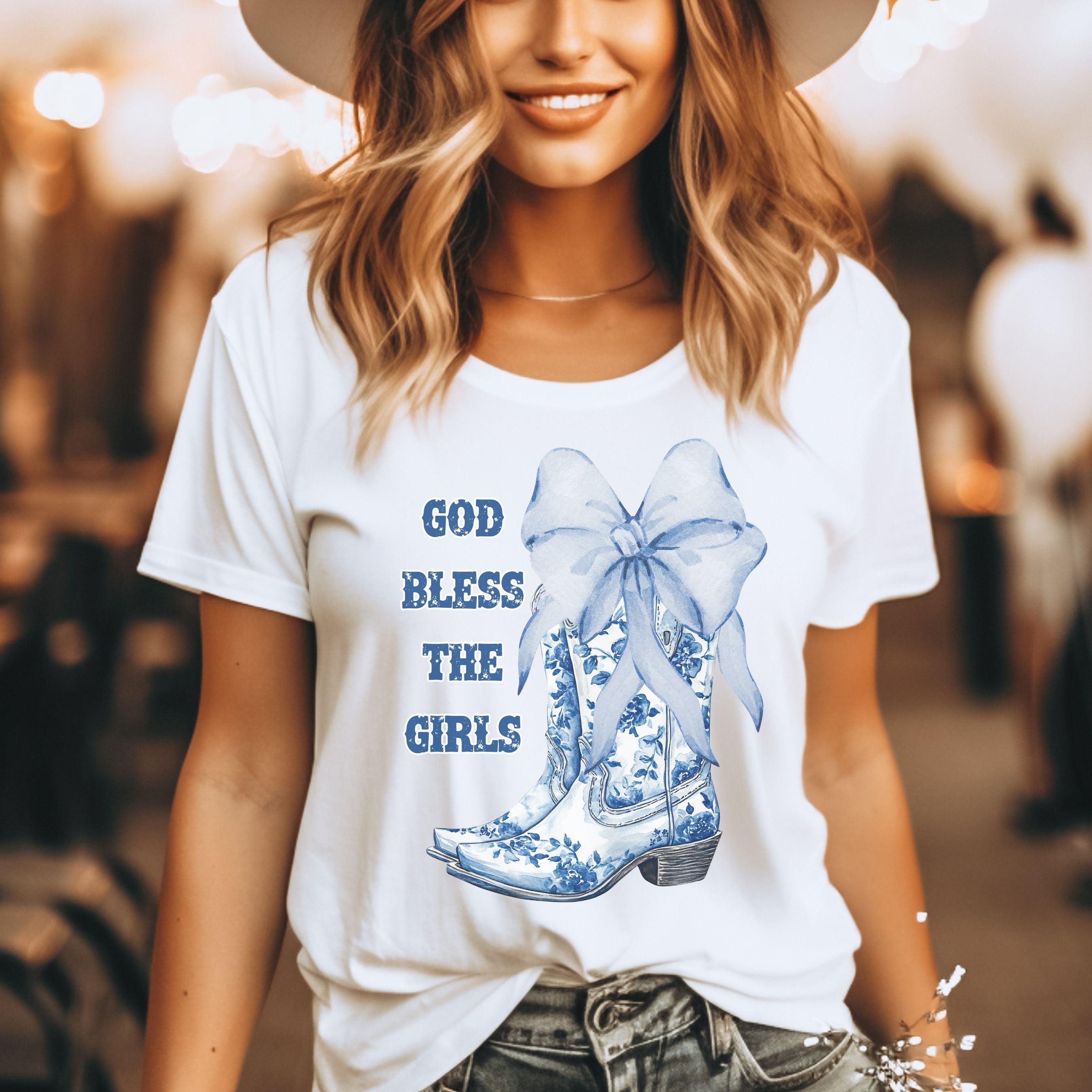 God Bless the Girls Tee | Cute Country Graphic Shirt