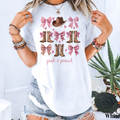 Pink Cowgirl Coquette Graphic Tee | Western Bows, Hats & Boots Shirt