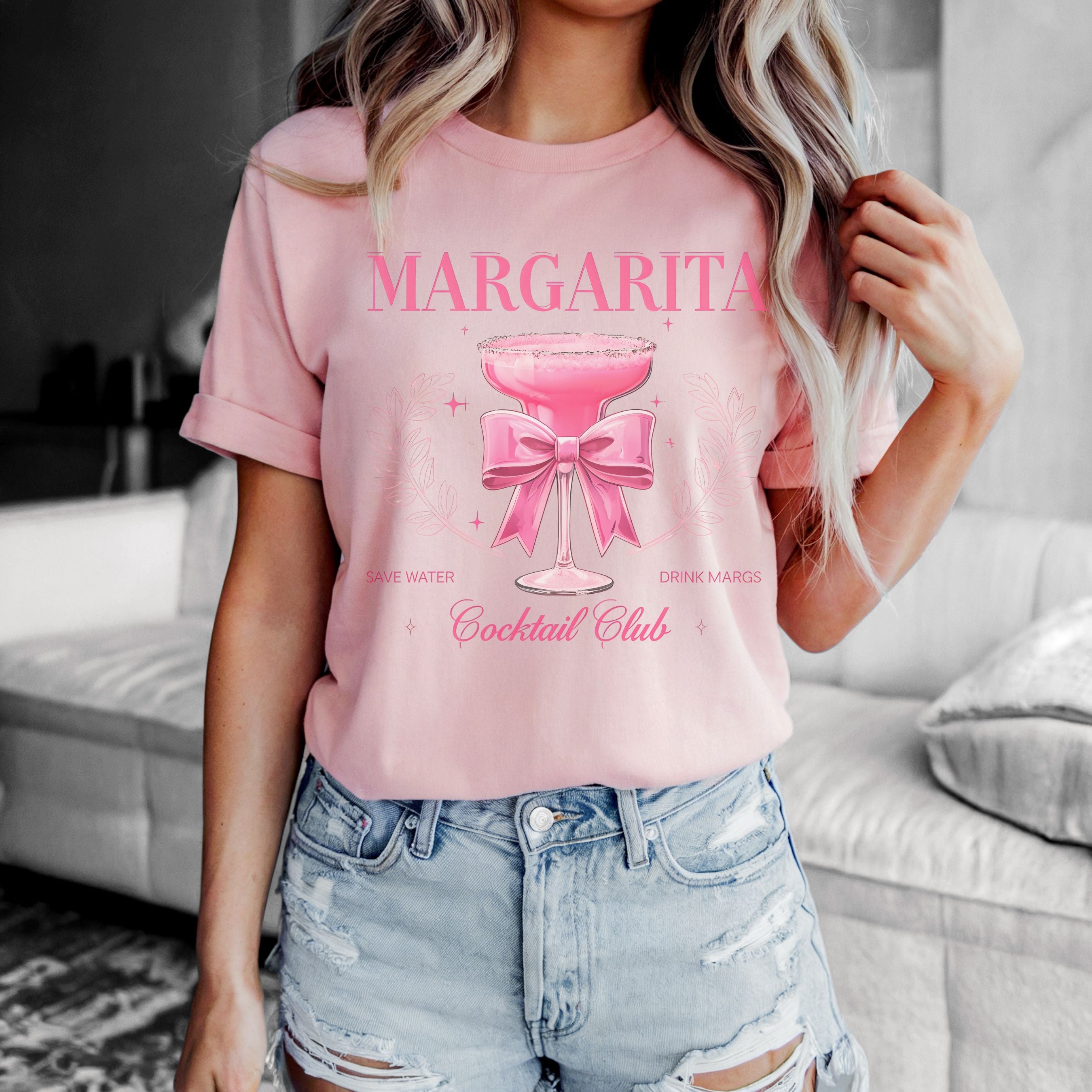 Margarita Cocktail Club Tee | Save Water Drink Margs Tee