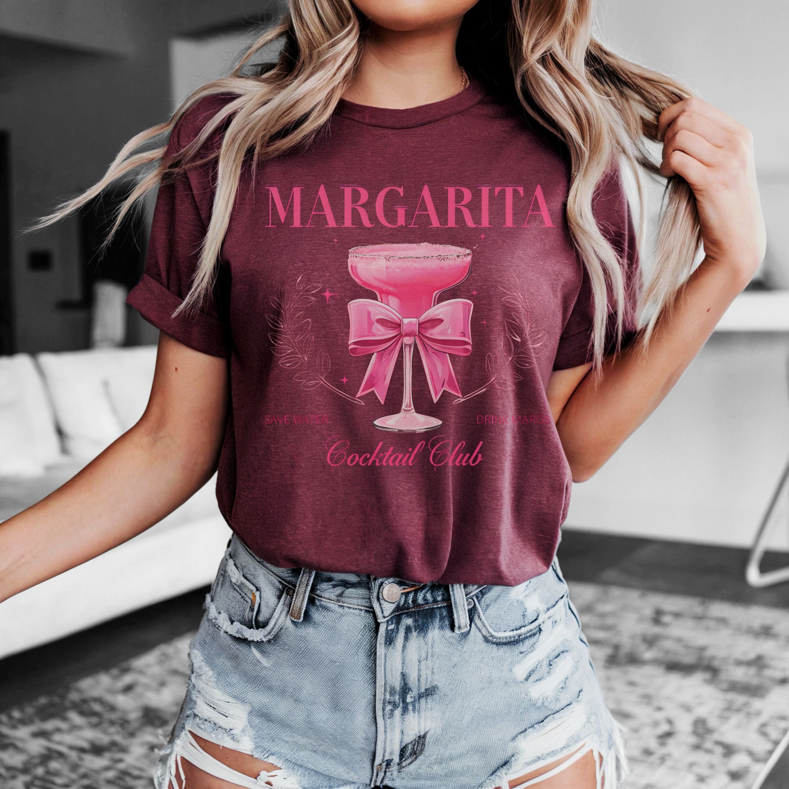Margarita Cocktail Club Tee | Save Water Drink Margs Tee