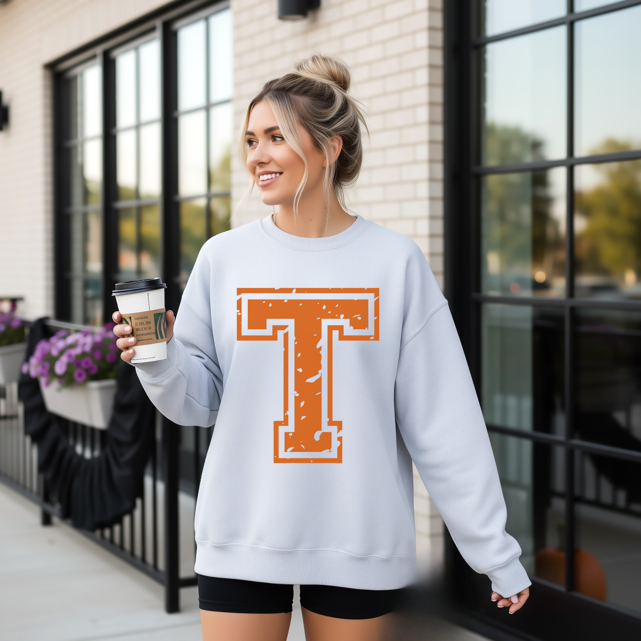 Personalized Varsity Number Sweatshirt – Custom Letters, Names & Colors