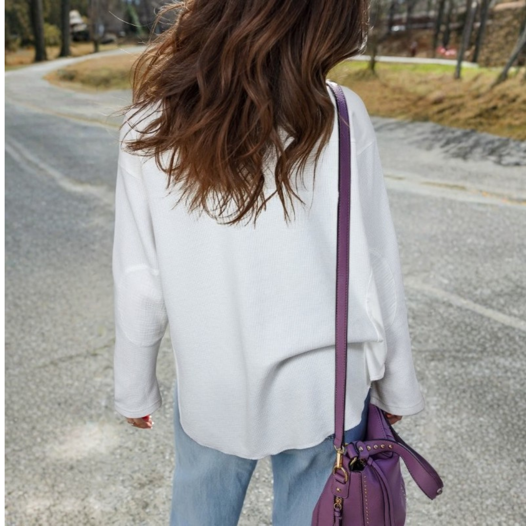 Everyday Essential Waffle Knit Long Sleeve Top