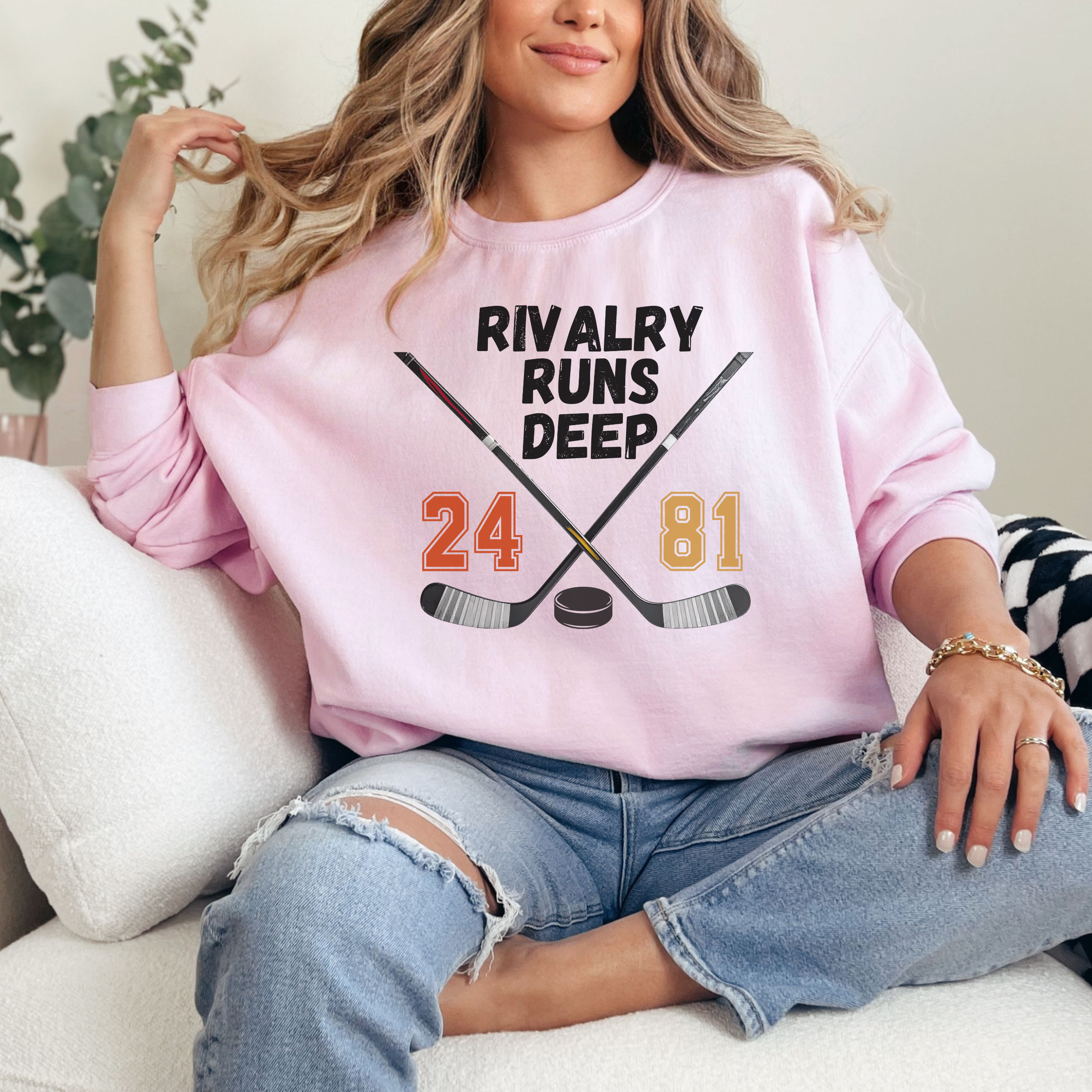 Rivalry Runs Deep Sweatshirt, Heated Sports Rivalry Crewneck, Game Day Statement Pullover