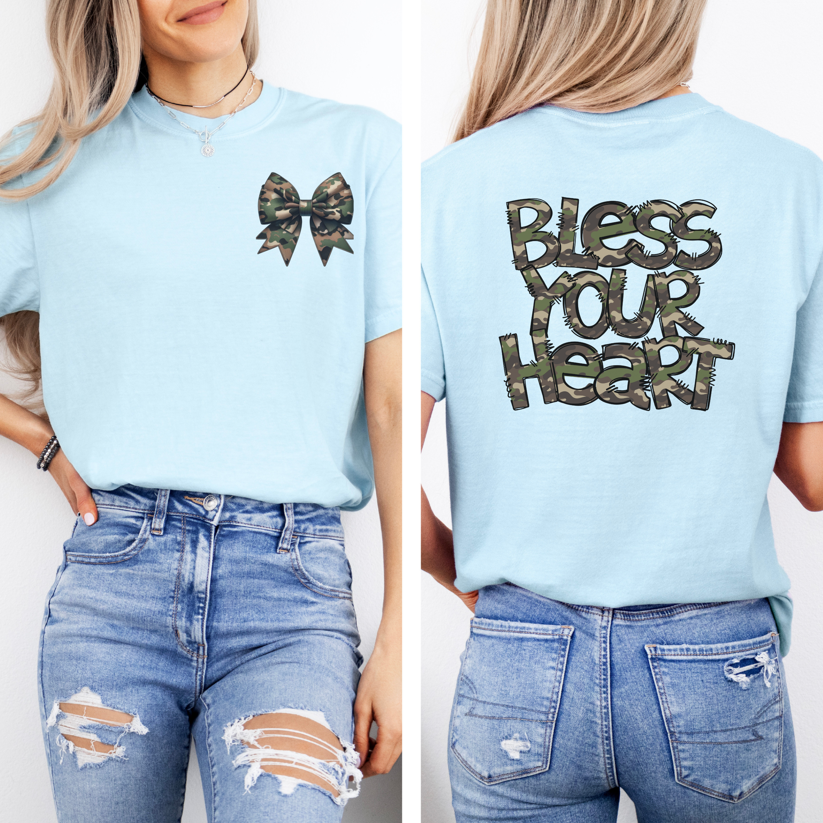 Bless Your Heart Camo T-Shirt | Southern Saying Graphic Tee