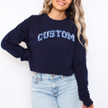 Personalized Blue Chinoiserie Shirt – Custom School or Team Name