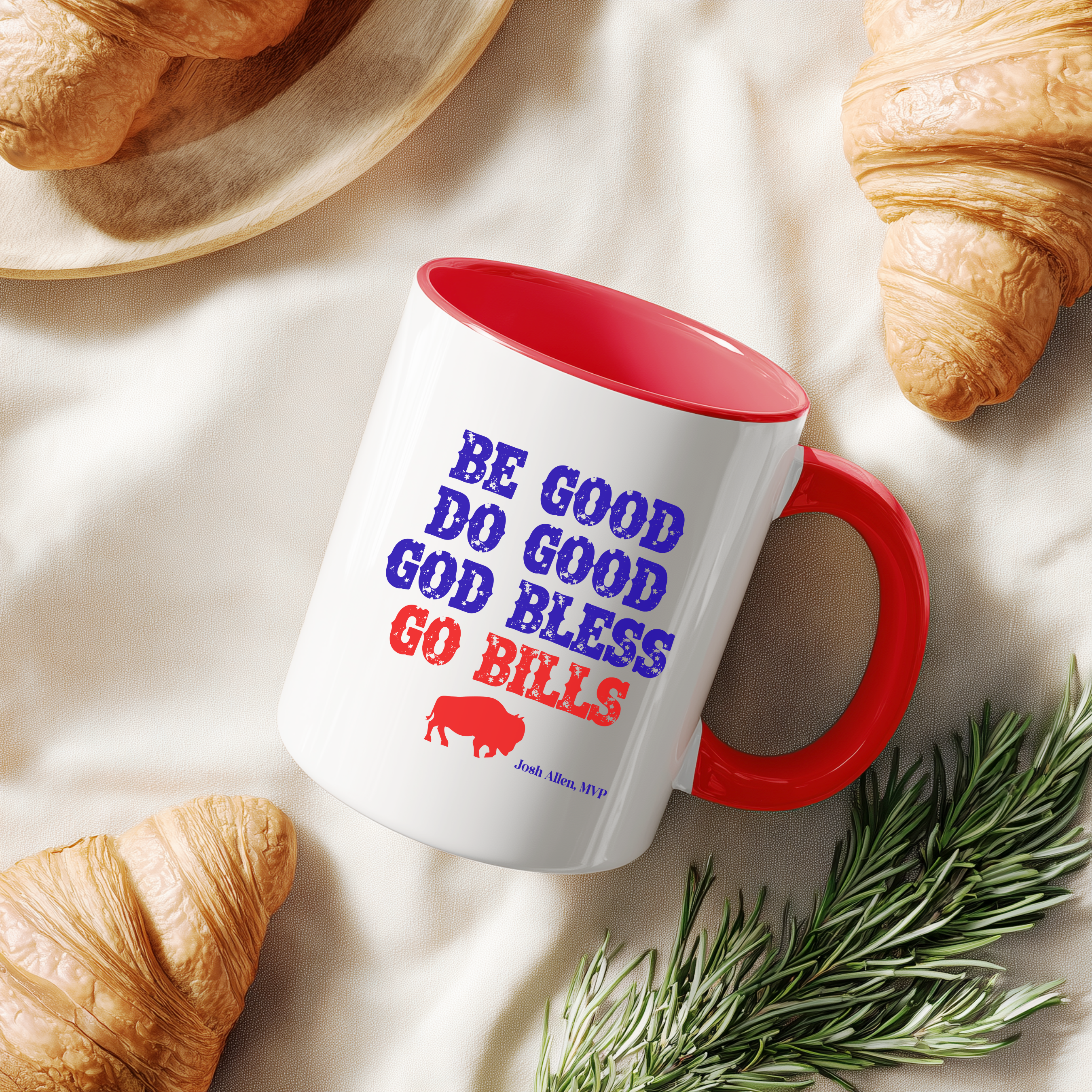 Do Good Be Good God Bless Mug | Buffalo Football Fan Coffee Cup