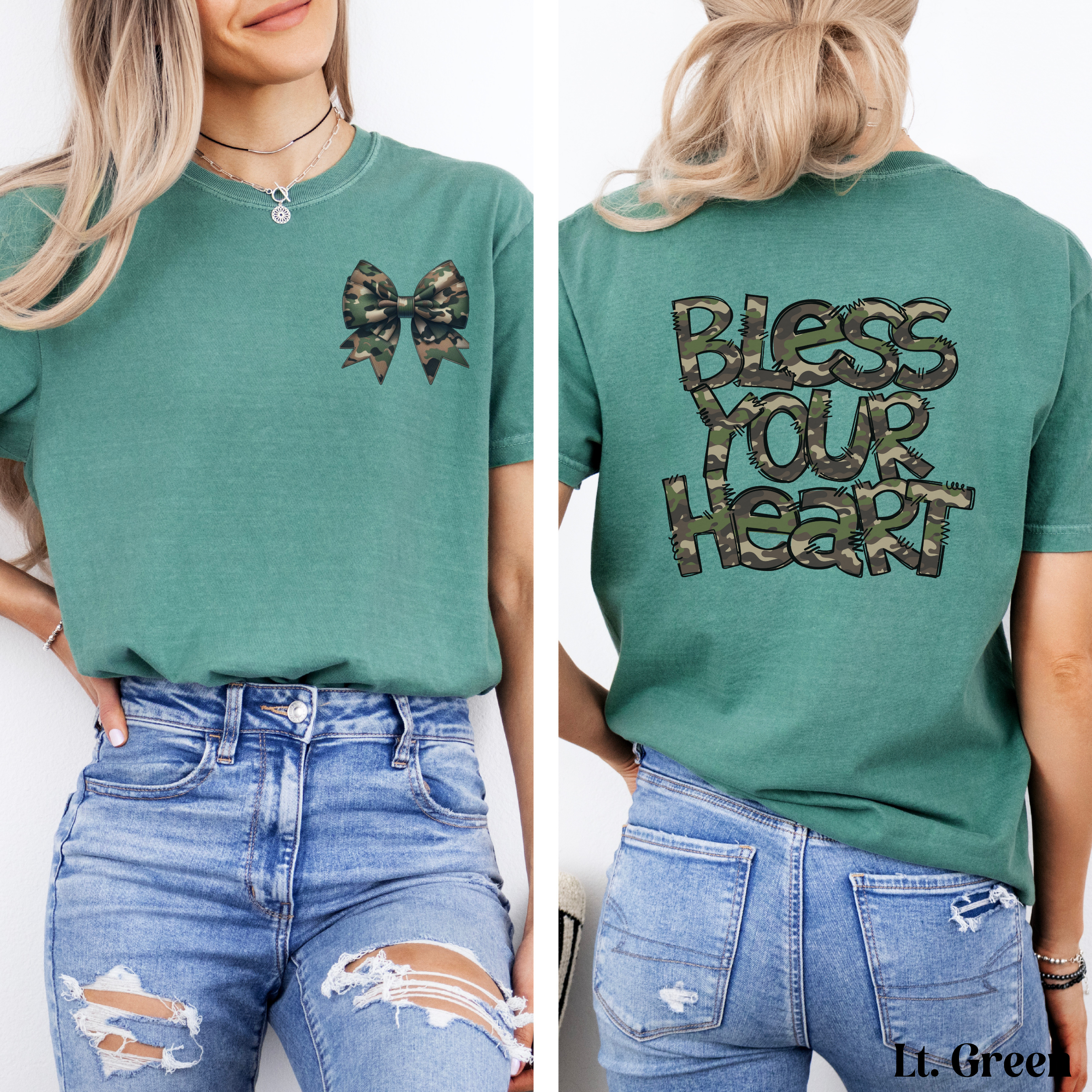 Bless Your Heart Camo T-Shirt | Southern Saying Graphic Tee