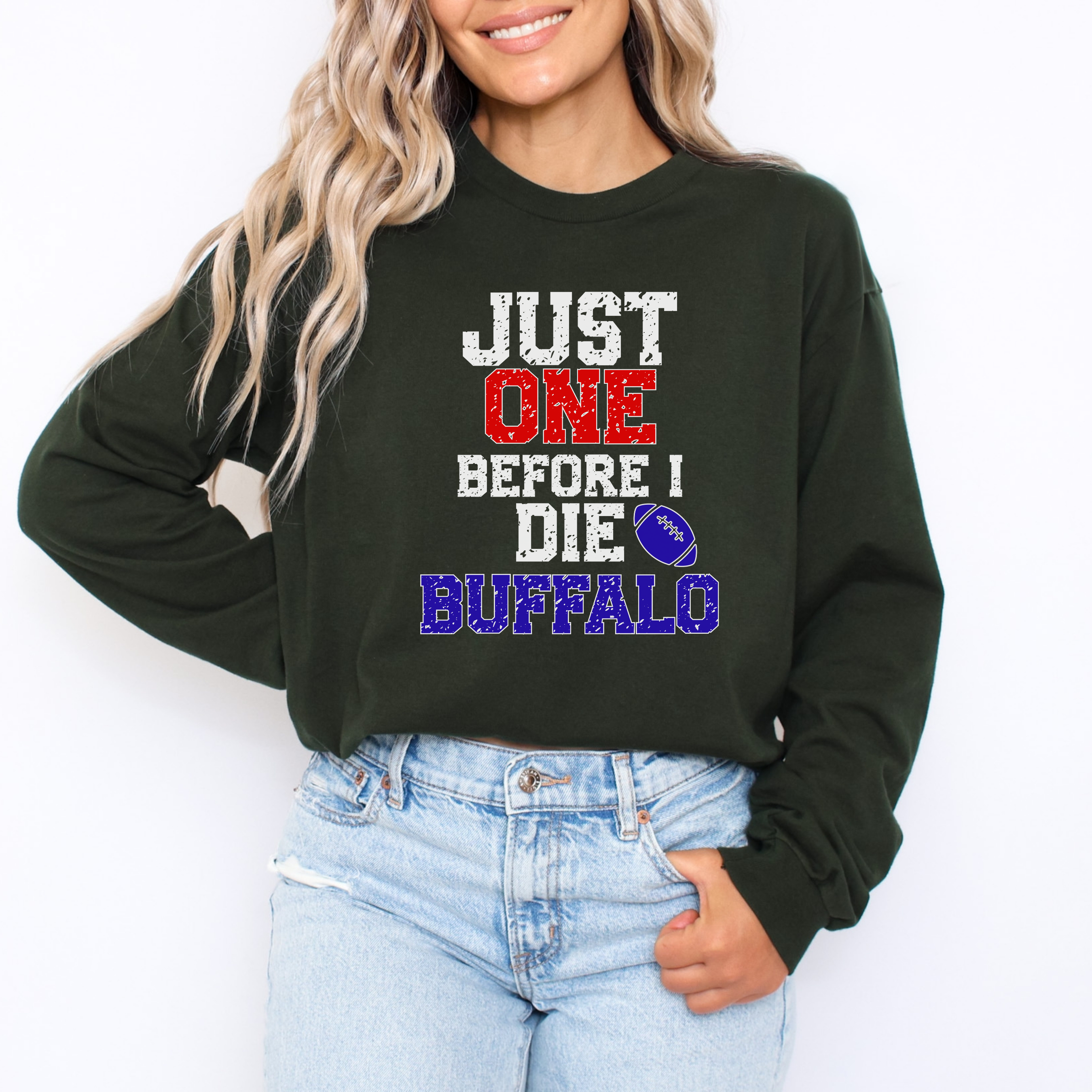Just One Before I Die Buffalo Long Sleeve Tee