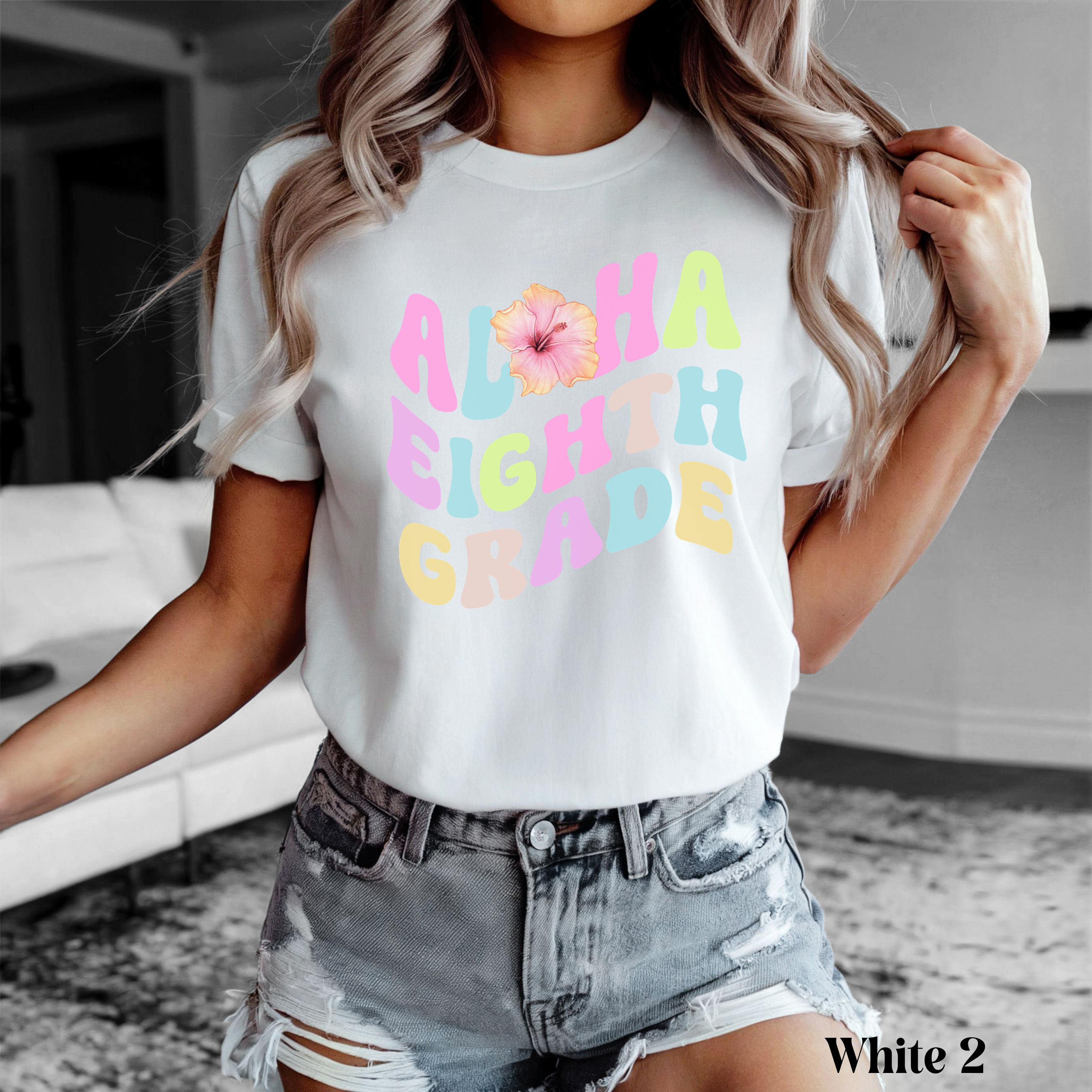Personalized Grade Teacher Shirt | Custom Teacher Tee, Summer Vibes or Back to School Shirt