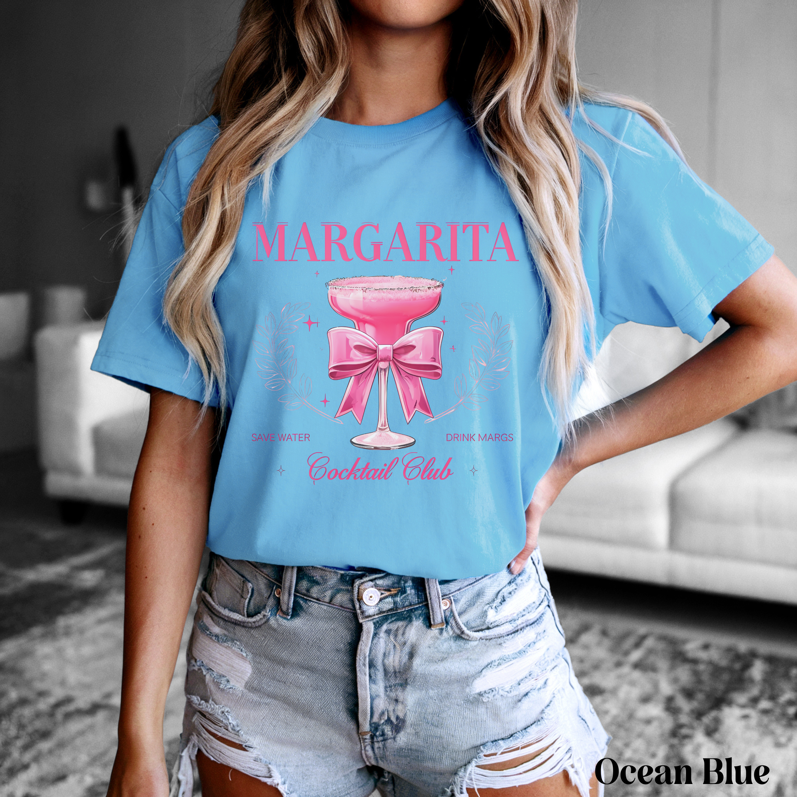 Margarita Cocktail Club Tee | Save Water Drink Margs Tee