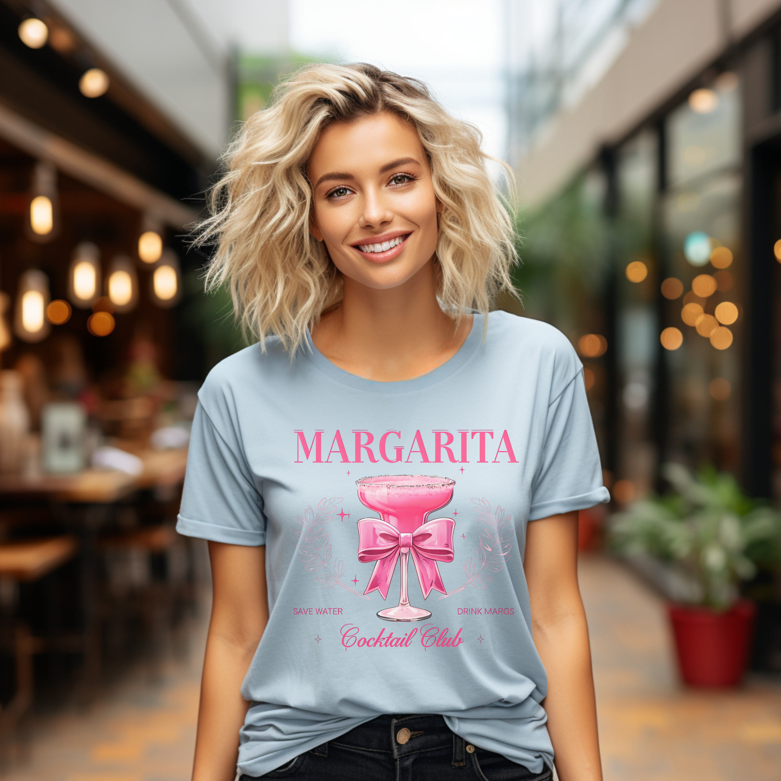 Margarita Cocktail Club Tee | Save Water Drink Margs Tee