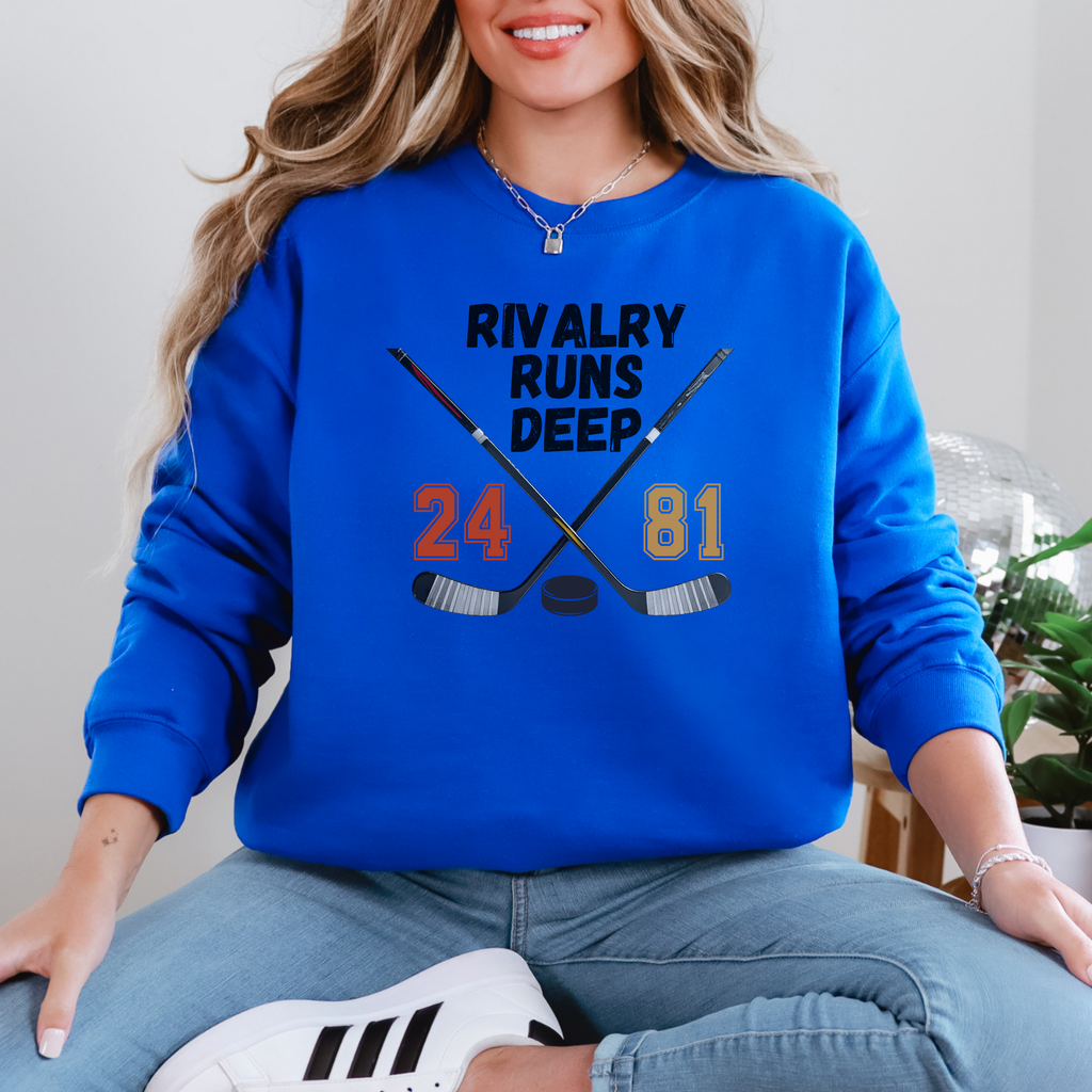 Rivalry Runs Deep Sweatshirt, Heated Sports Rivalry Crewneck, Game Day Statement Pullover