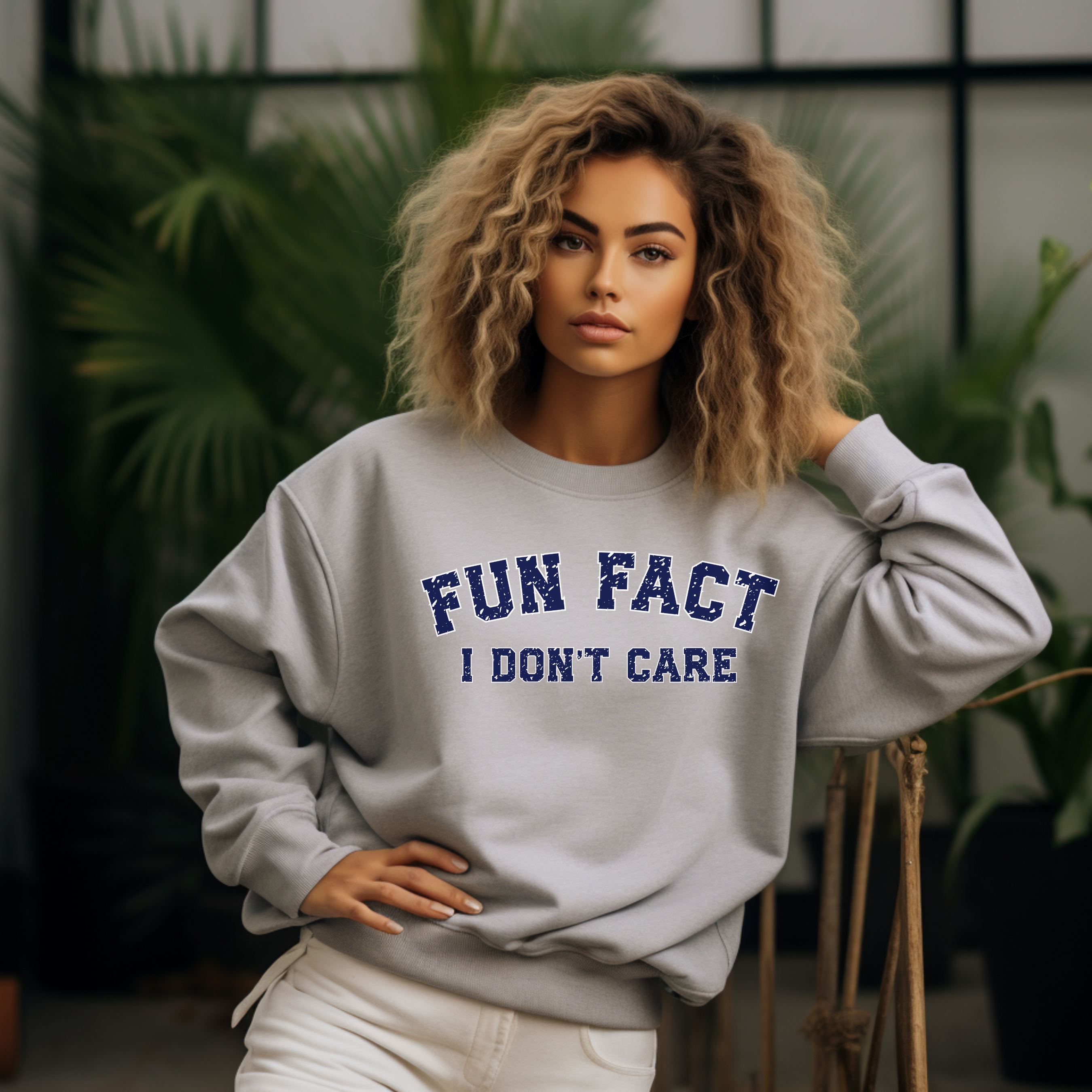 Fun Fact: I Don’t Care Sweatshirt