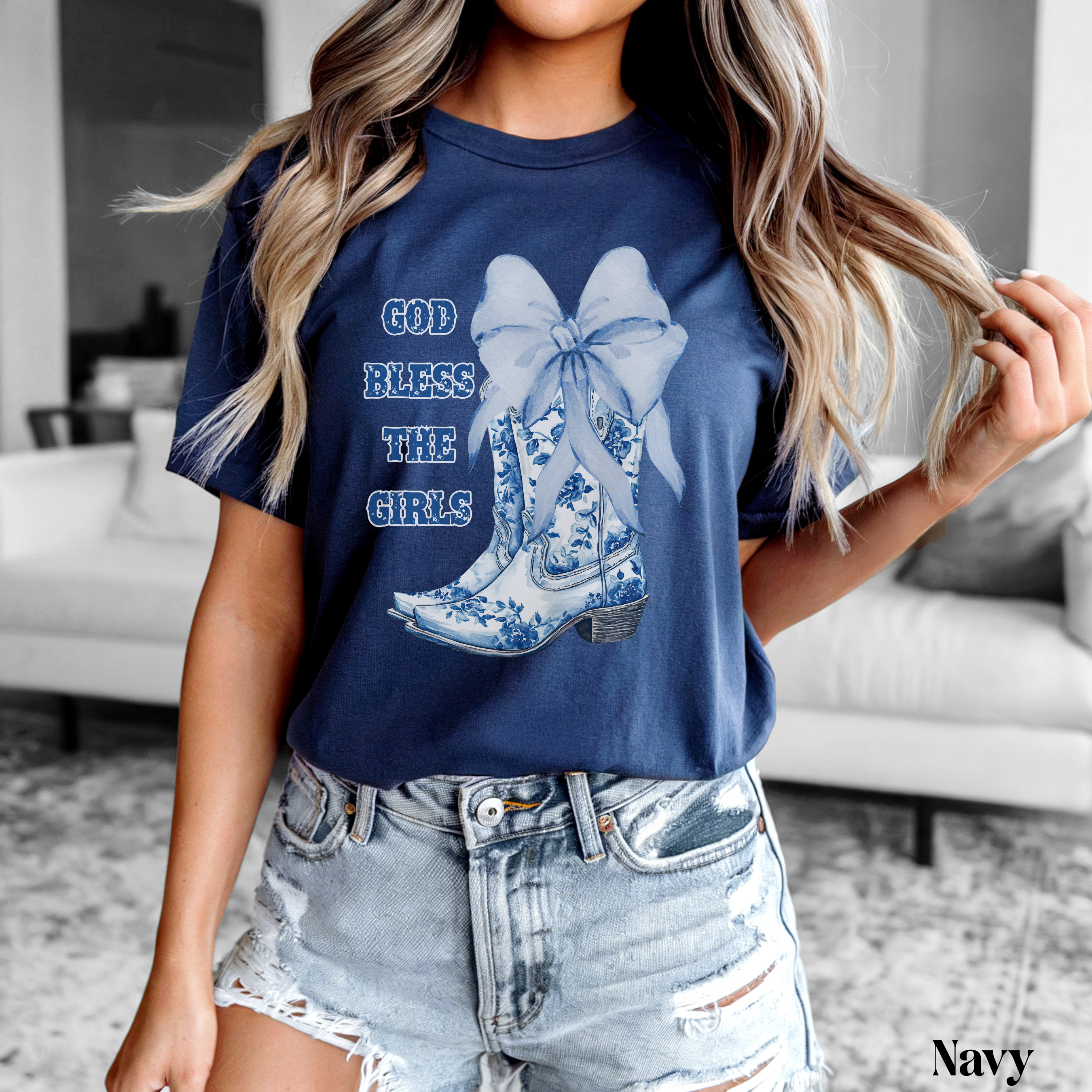 God Bless the Girls Tee | Cute Country Graphic Shirt