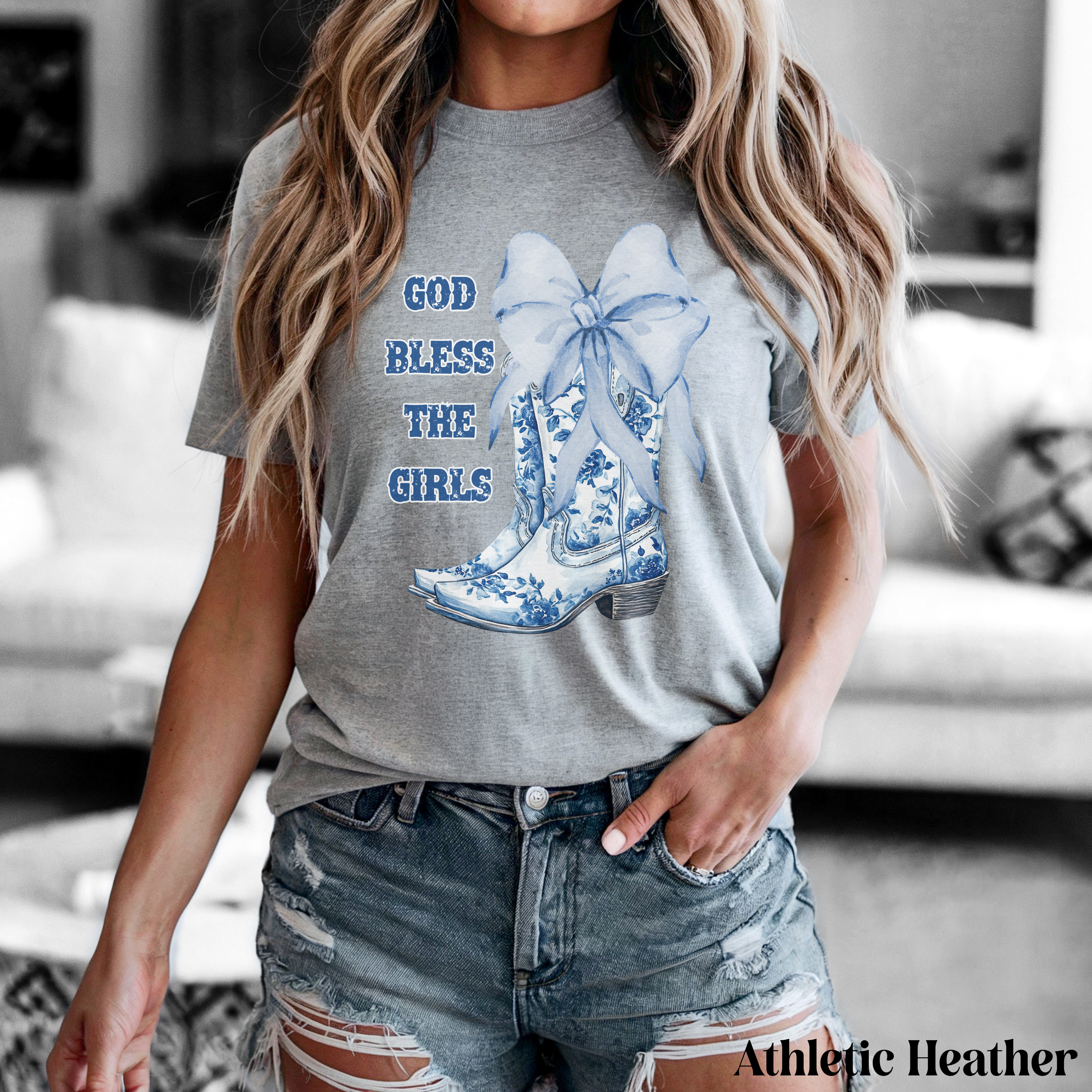 God Bless the Girls Tee | Cute Country Graphic Shirt