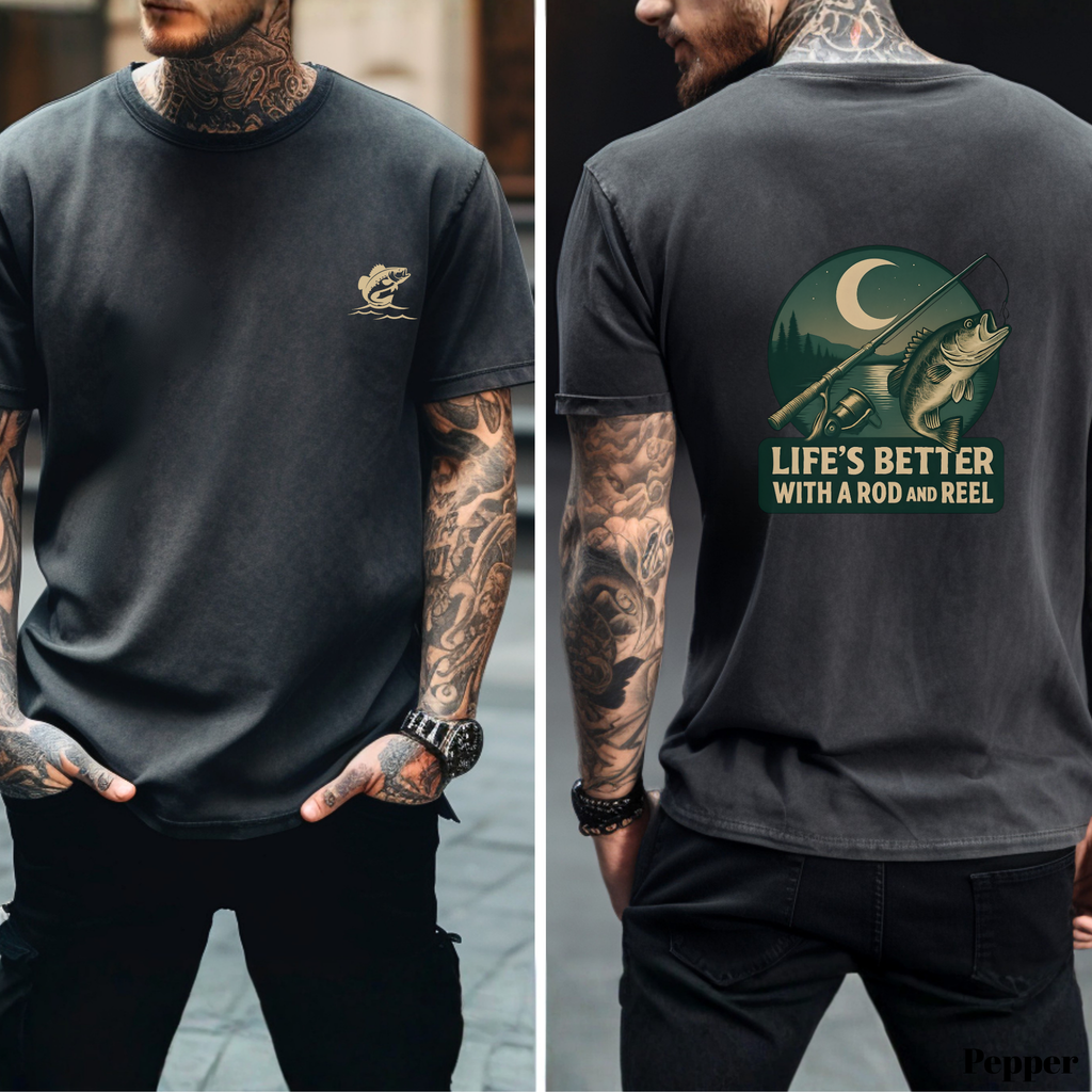 Life’s Better with a Rod & Reel Fishing T-Shirt