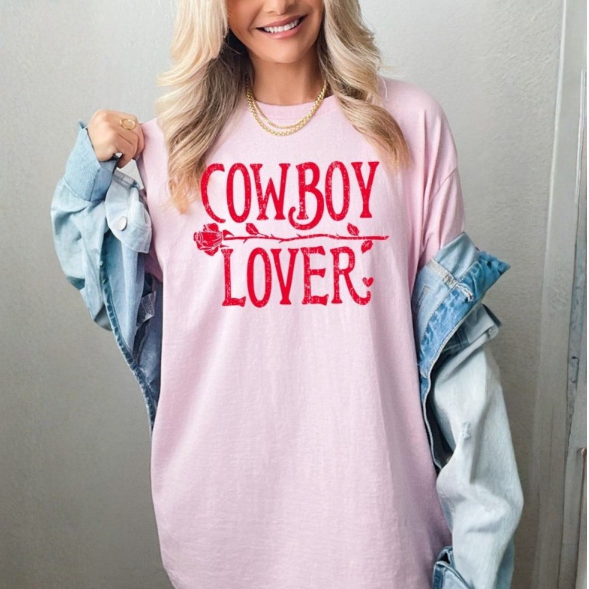 Cowboy Lover Valentine Graphic T-Shirt